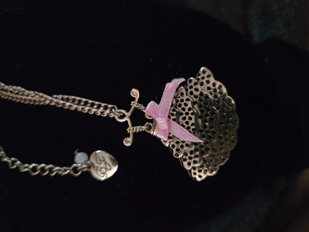Ballerina Rose Dancer" Betsey Johnson necklace